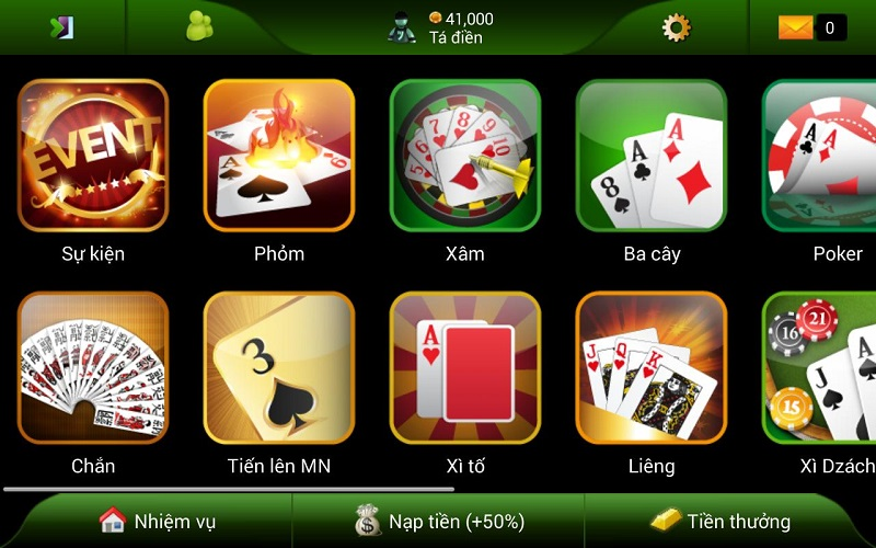 Kho game bài tại 8XBet